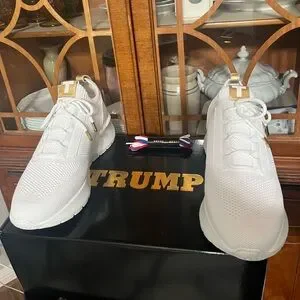 DONALD TRUMP POTUS 45 WHITE SNEAKERS SIZE 13 BRAND NEW READY TO SHIP!??? Trump 45 Sneakers - White main image 4